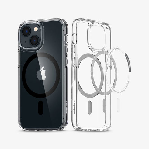 ACS03210 - iPhone 13 Pro Max Case Ultra Hybrid Mag Safe Compatible in white showing the back